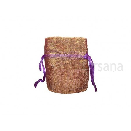 Organza Mini Kadozakje - Lavendel Goud