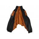2 Kleuren Harem Broek - Zwart Oranje