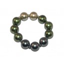 Groen Metallic Parel Armband