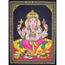 Ganesh op Katoenen Doek