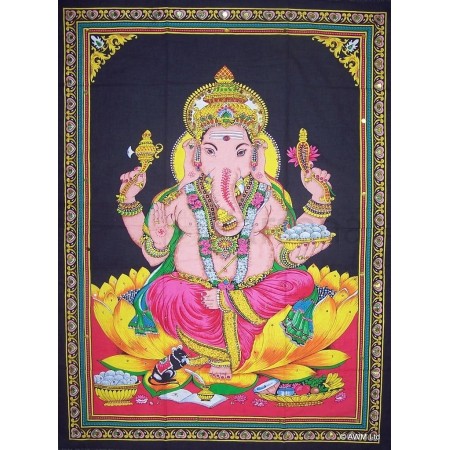 Ganesh op Katoenen Doek