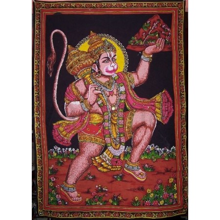 Hanuman op katoenen doek