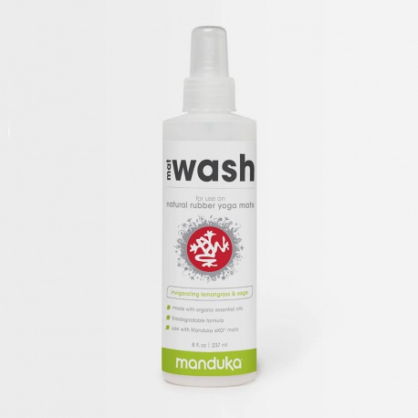 Manduka Mat Wash Spray - For Natural Rubber Mats 239ml Lemongrass, Sage