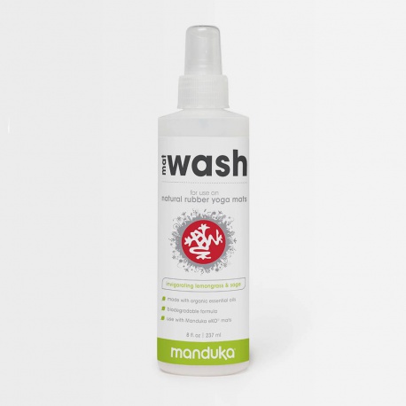 Manduka Mat Wash Spray - For Natural Rubber Mats 239ml Lemongrass, Sage