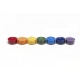 Theelichtjes chakra geurkaarsjes set van 7 stuks
