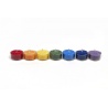Theelichtjes chakra geurkaarsjes set van 7 stuks